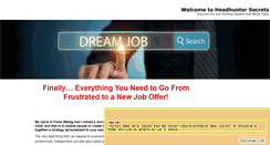 Desktop Screenshot of headhuntersecrets.com
