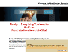 Tablet Screenshot of headhuntersecrets.com